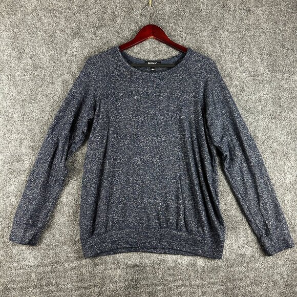 Buffalo David Bitton SweatShirt Mens Small Blue Stretch Long Sleeve Pullover - Picture 1 of 8